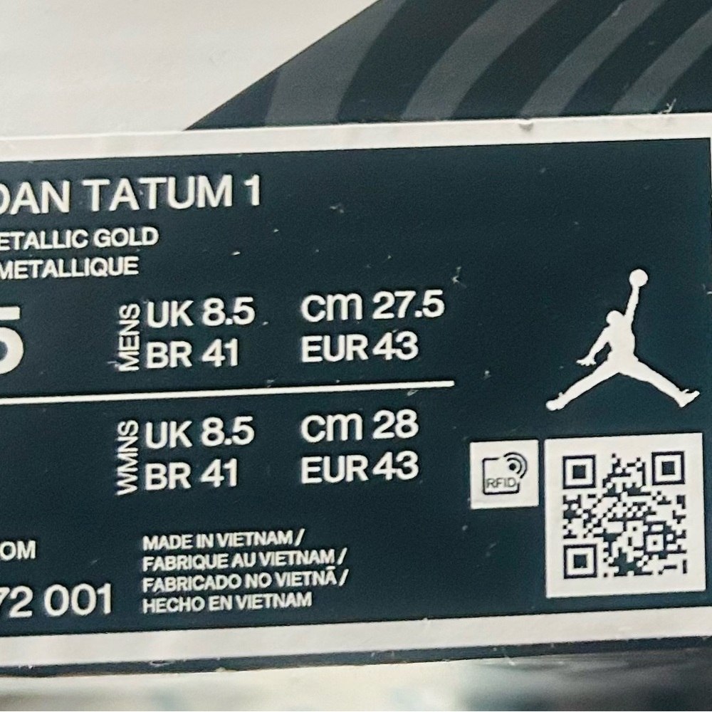 NWB Jordan Tatum 1 athlete shoe’s men’s 9.5 - Picture 4 of 4